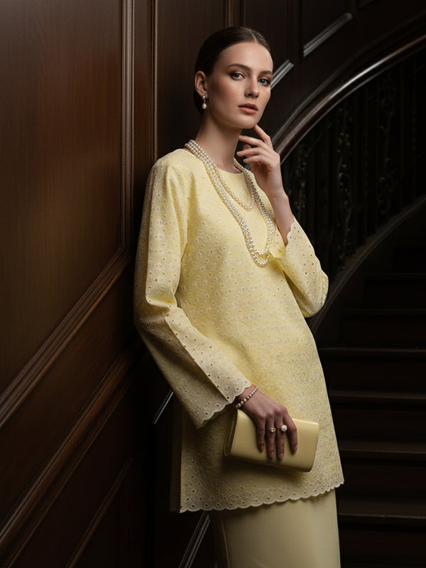 BAJU KURUNG MODEN ERENA (SWEET YELLOW)